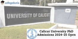 Calicut University PhD Admissions 2024 25 Open